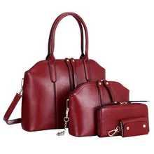 

4pcs/Set Luxury Handbags Women Bags Designer Vintage Shoulder Composite Bags Set for Women Crossbody Purse Top-Handle Bag Set