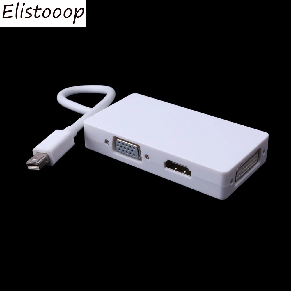 Elistooop мини дисплей на HDMI DVI VGA 3 в 1 Thunderbolt переходник с вилкой гнездо Кабель