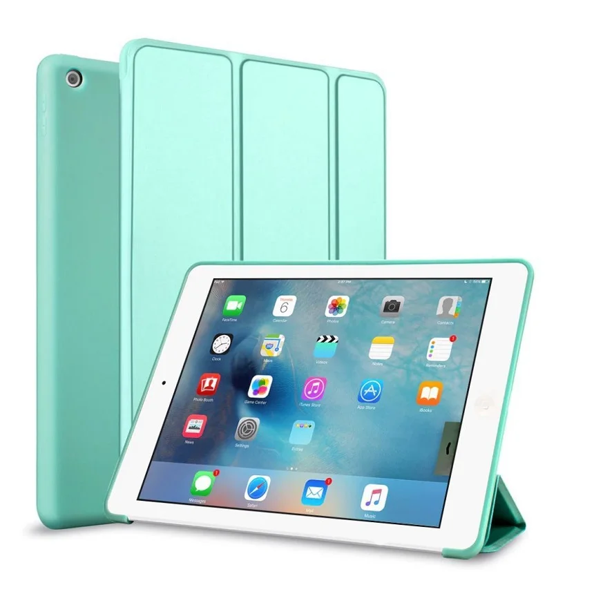 3-Folding Tablet Cover for iPad mini 2 mini 3 Case Smart Flip Stand PVC Soft TPU Cover for iPad mini 1 2 3 Flip Cover 7.9'' (6)