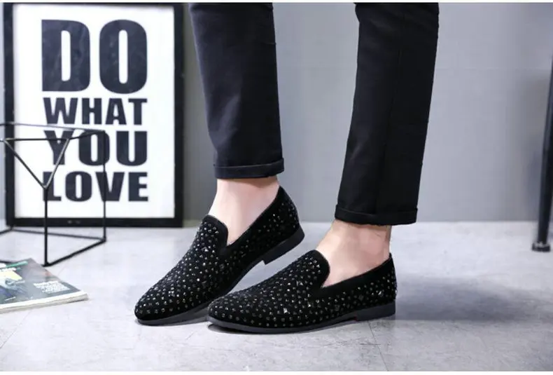 Men's Casual Shoes' Shoes Men Black Slip-On Summer Shoes Men Slip Mens Loafers Mens Loafers Flats Driving Shoe Size 46 47 48     (2)