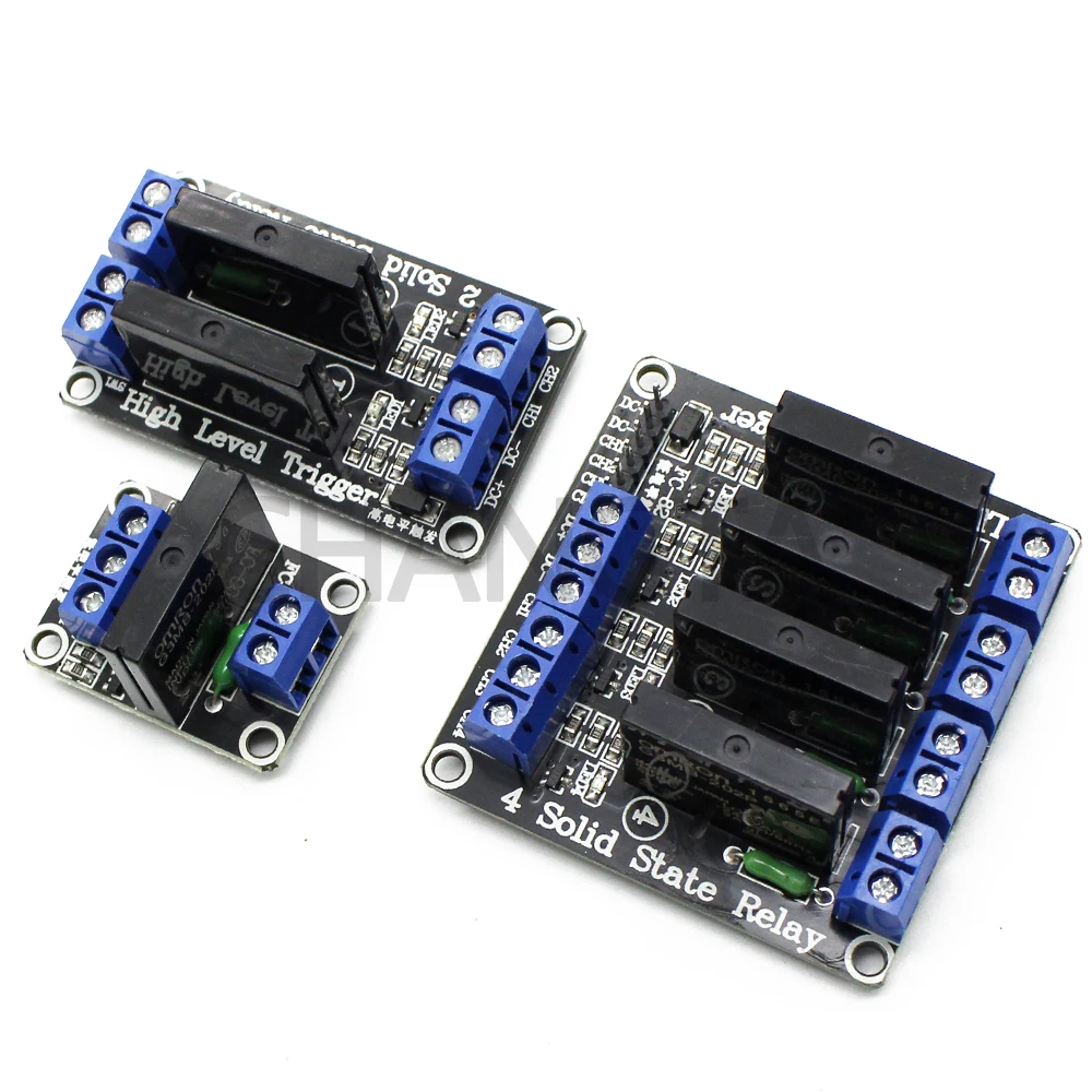 1/2/4 канала 5 В DC релейный модуль твердотельный низкий уровень G3MB 202P реле SSR AVR DSP для