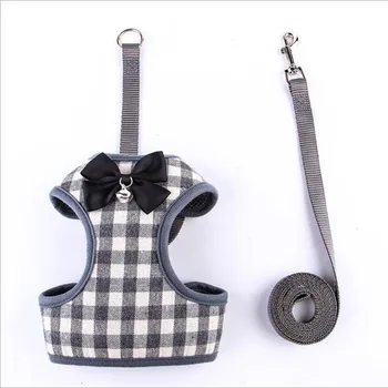 

Venxuis Soft Pet Walking Leads Dog Protected Harness Vest With Leash Breathable Lattice Polyester Small Dog Harness Vest