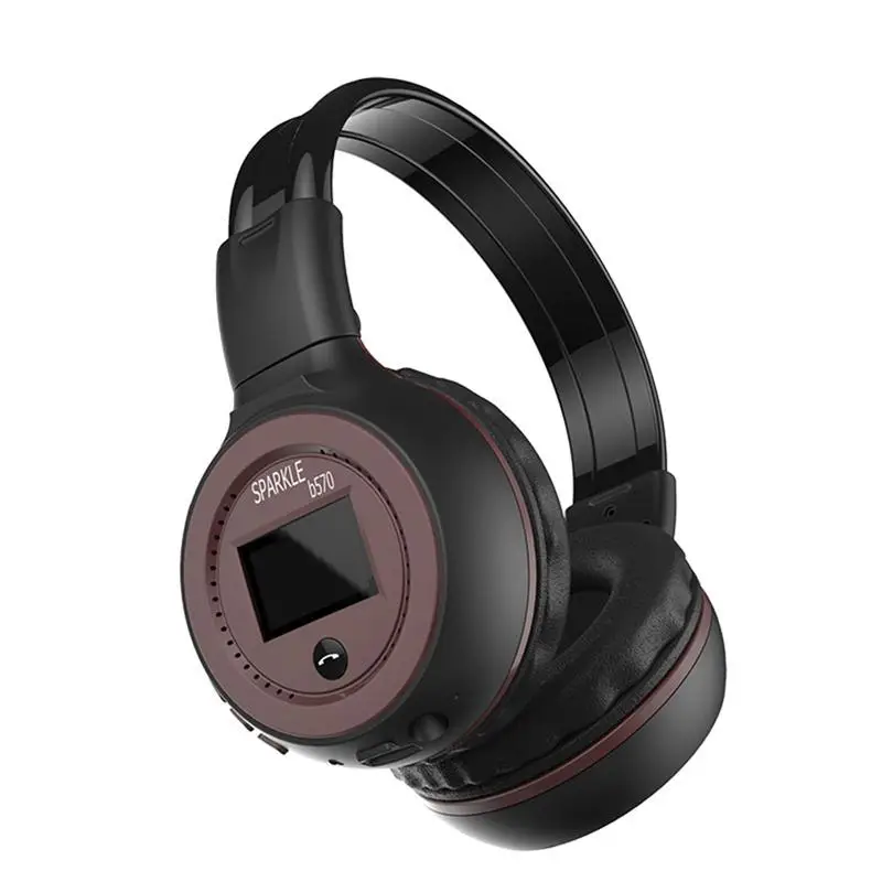 

Wireless Bluetooth 4.0 Version LCD Display Screen Headphone Foldable Over Ear Stereo Headset for Mobile Phone Tablet PC