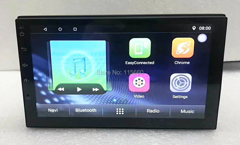 RoadRision 1Din 7inchs universal Android 7.1 Car radio GPS player with adjustable host unit 7