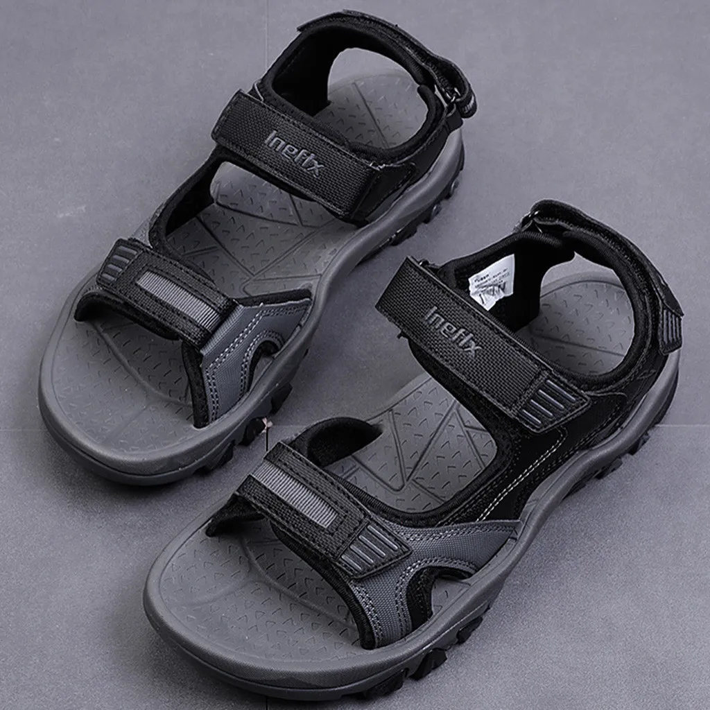 SAGACE/модные мужские сандалии летние открытые дышащие Нескользящие пляжные повседневные сандалии высокого качества, новинка года
