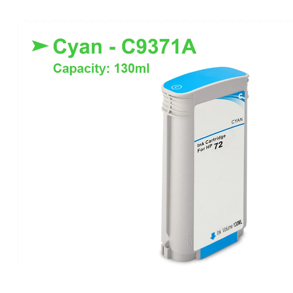 Совместим с чернильным картриджем HP 72 DesignJet T610 T620 T770 T790 T795 T1100 T1120 T1200 T1300