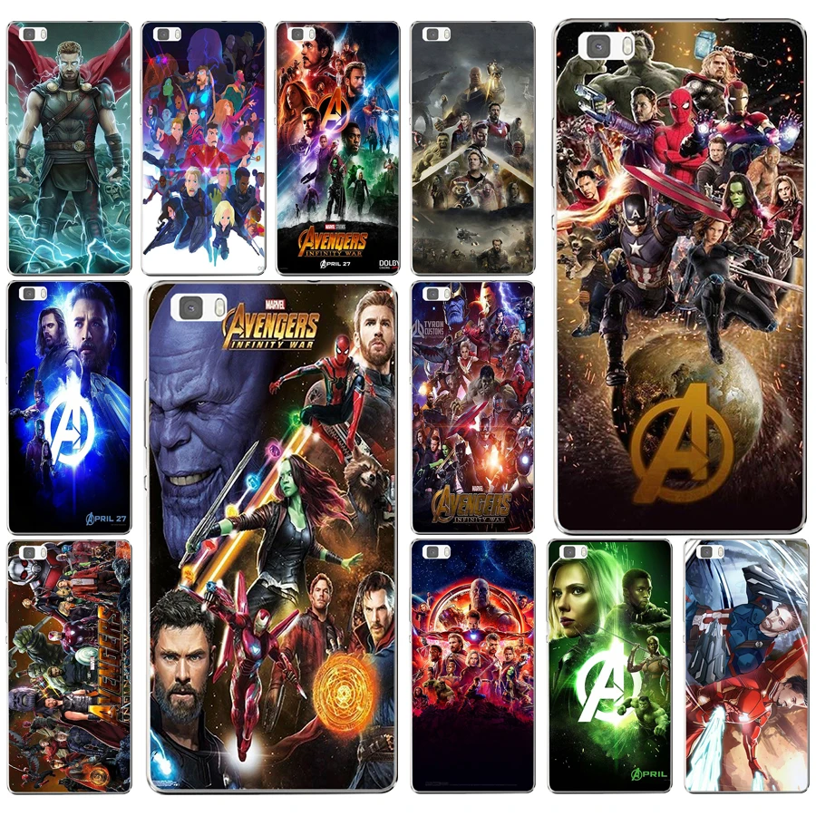 

37AD avengers infinity war Hard Transparent Cover for Huawei P8 P8 P9 P10 Lite y5 ii Honor 4C 5C 7 8 & Nova
