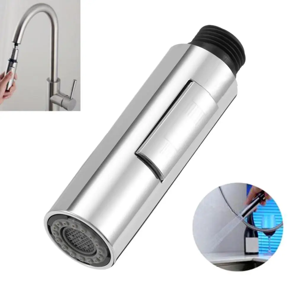 Kitchen Pull Out Faucet Sprayer Plating Nozzle Water Saving Bathroom Basin Sink Shower Spray Head Water Tap Faucet 30 x85 x21mm