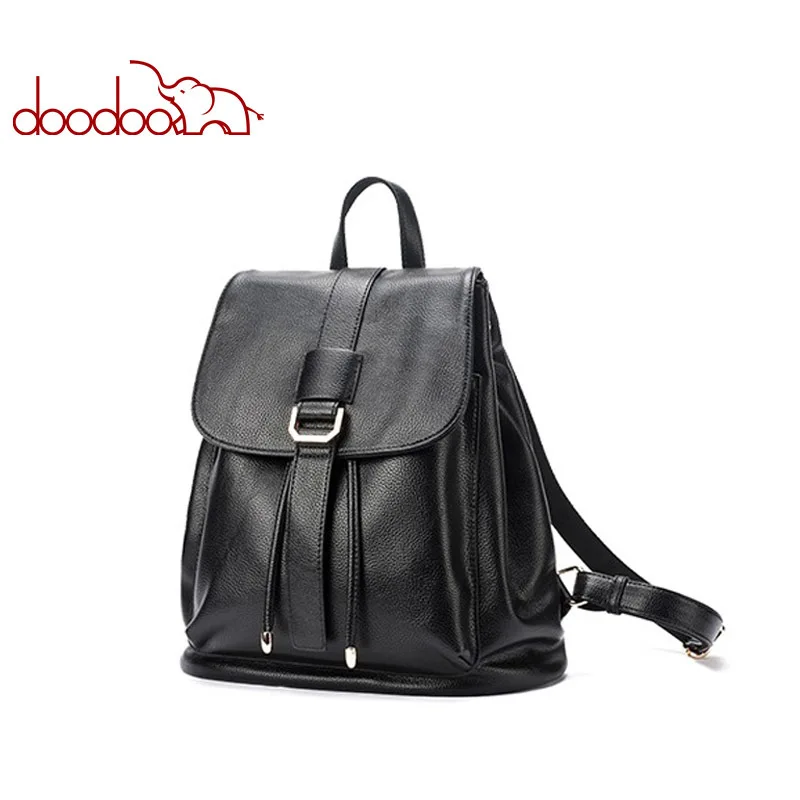 

Fashion Teen business female laptop Women Pu Leather Backpacks Travel Multifunctional School Bags 2019 Style Large girl doughnut