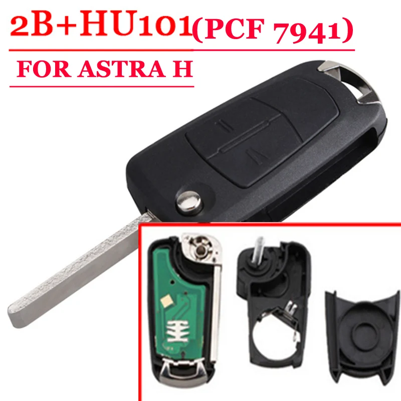 preço Frete grátis (1 peça) 2 Botão Virar Chave Remota 433 MHZ Para Opel Astra H Com PCF7941 Chip com boa qualidade
