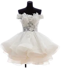 2015 Best Selling Short Puffy Prom Dresses Off Shoulder Lace Sheer Bodice Organza Cheap Dress 2015 Best Selling Short Puffy Prom Dresses Off Shoulder Lace Sheer Bodice Organza Cheap Dress