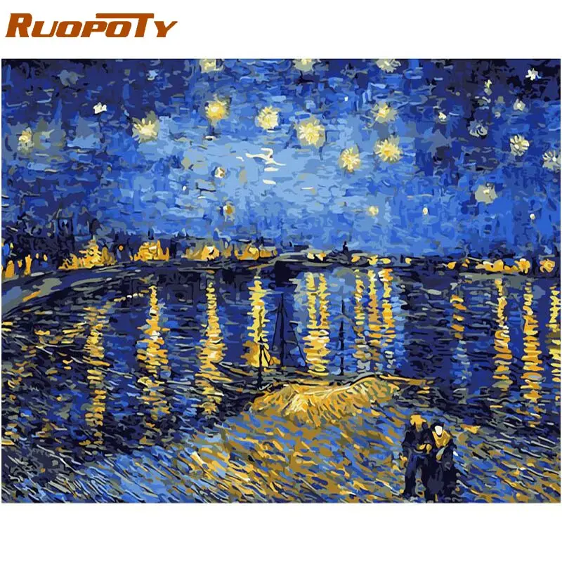 8 RUOPOTY рамка Лебедь животные Сделай Сам картина по номерам настенная художественная картина акриловая Картина на холсте для свадебного украшения Прямая поставка - Цвет: 8