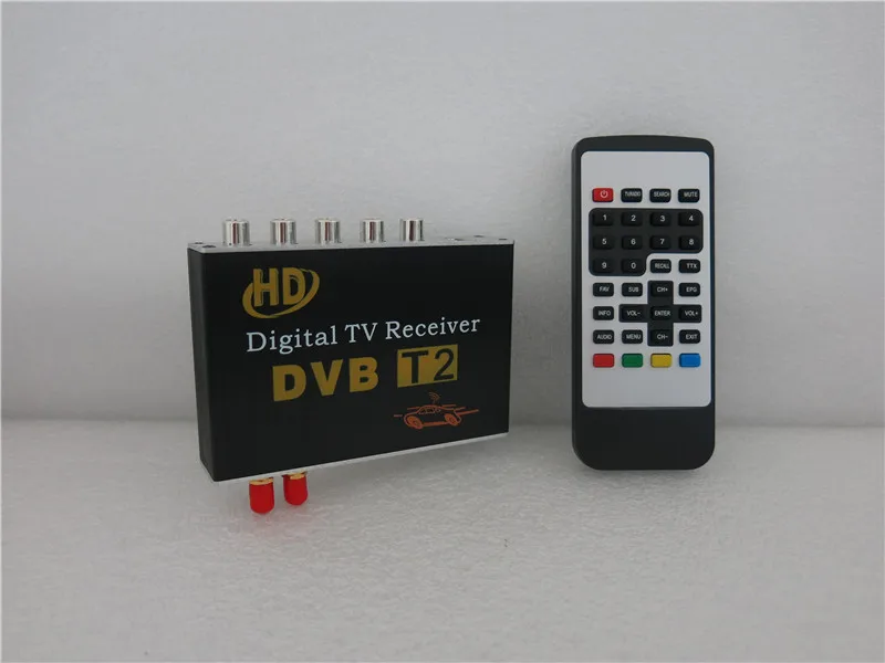 TOPNAVI HD Цифровое ТВ DVB-T/ISDB-T ATSC эфирный приемник H.264 MPEG-4 ТВ приставка - Цвет: Черный