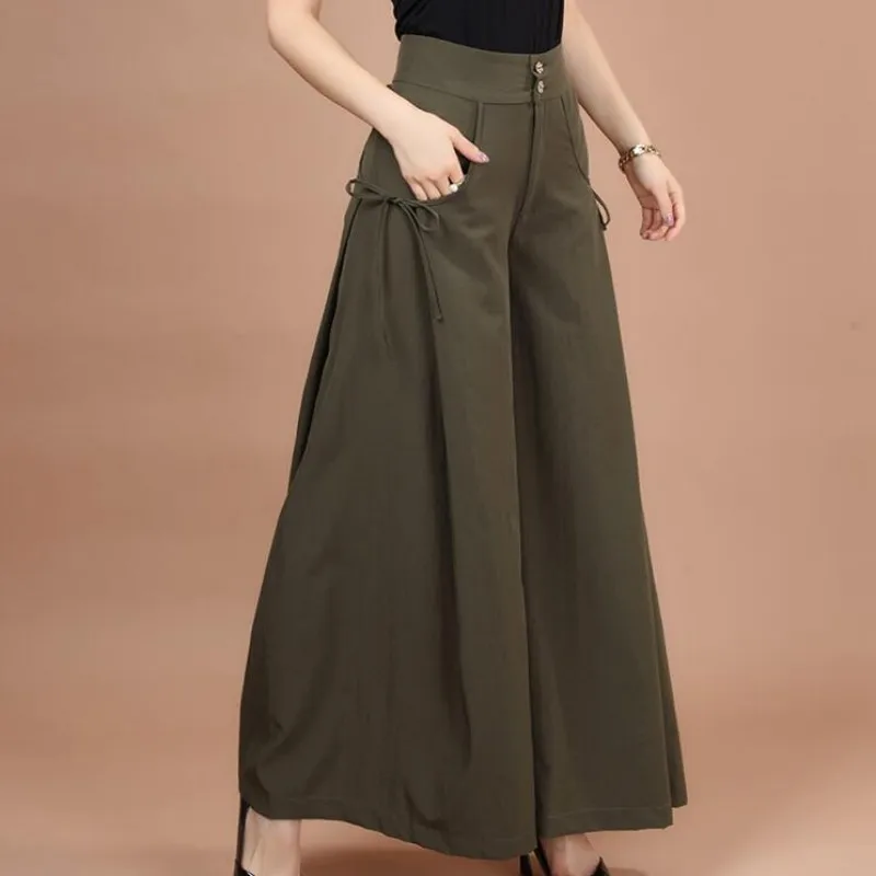 Aliexpress.com : Buy Spring Female Wide Leg Pants High Waist Fashion