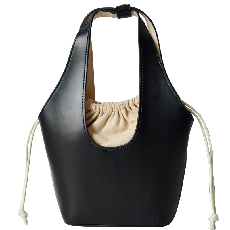 

New Fashion Cowhide Women Bucket Handbags Trendy Tote For Ladies Shoulder Bags Vintage Women Crossbody Bags