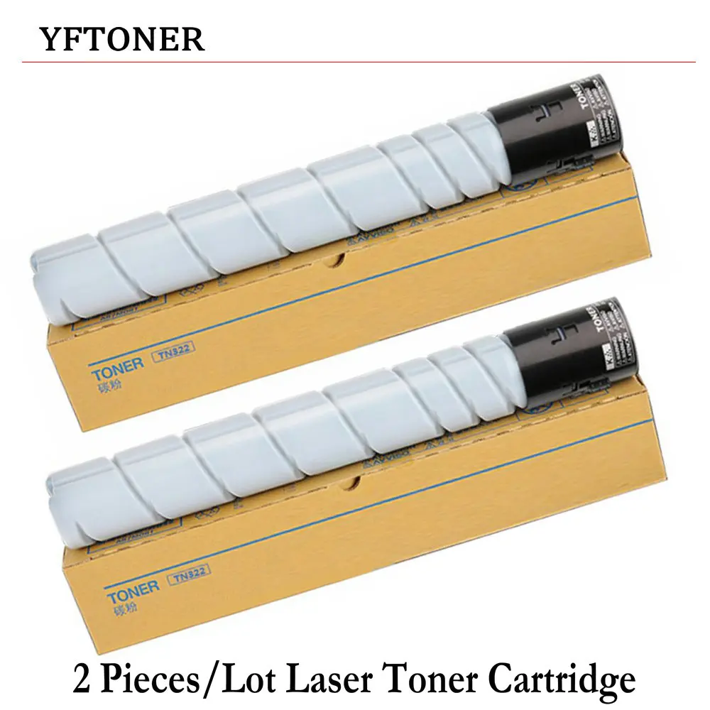 

2 Pieces/Lot YFTONER Laser Toner Cartridge for Konica Minolta A33K030 (TN-322) Bizhub 224e 284e 364e Printer