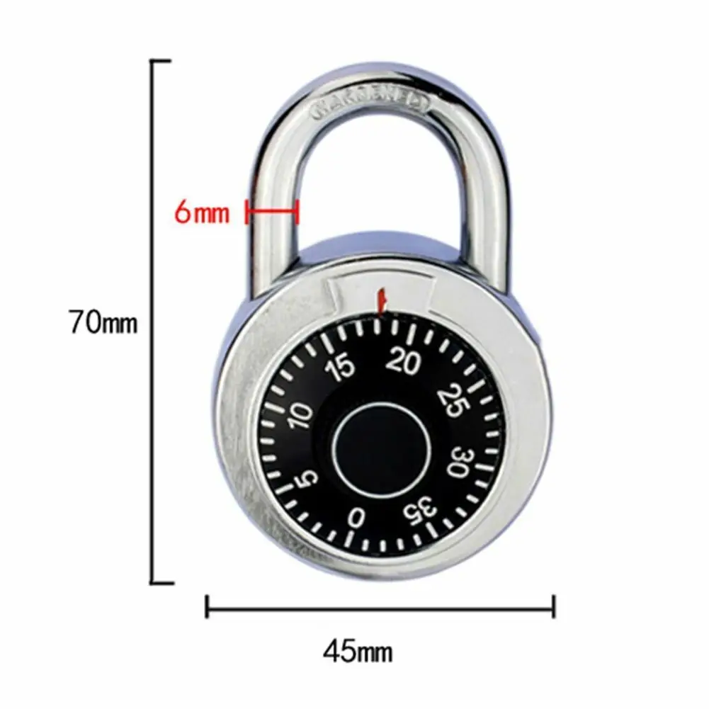 Поворотный кодовый замок Цифра Код комбинации замок Безопасный циферблат номер багажа безопасности