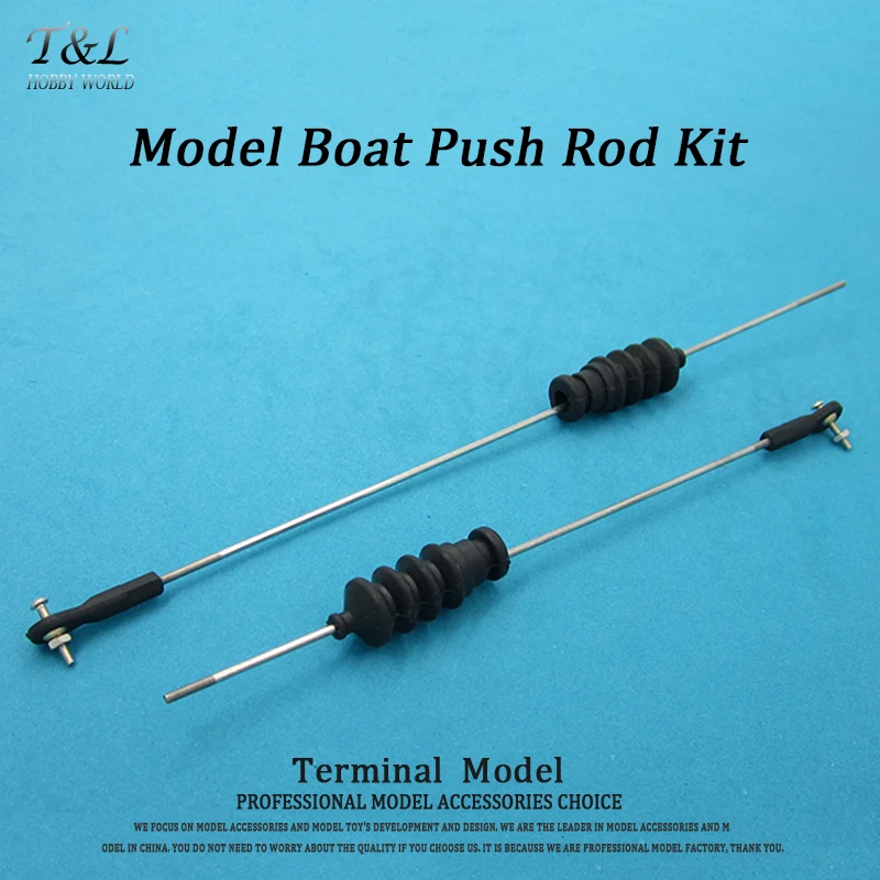 RC Model Boat Push Rod Kit Include M2 Rod End + Rubber Bellows Radio
