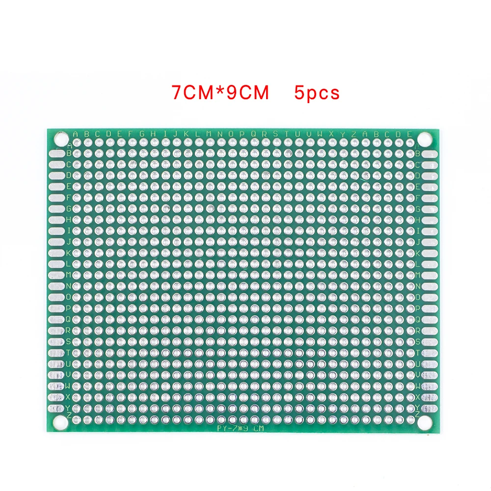 5 шт./лот 7x9 двухсторонняя Медь прототип PCB универсальная плата экспериментальная макетная пластина