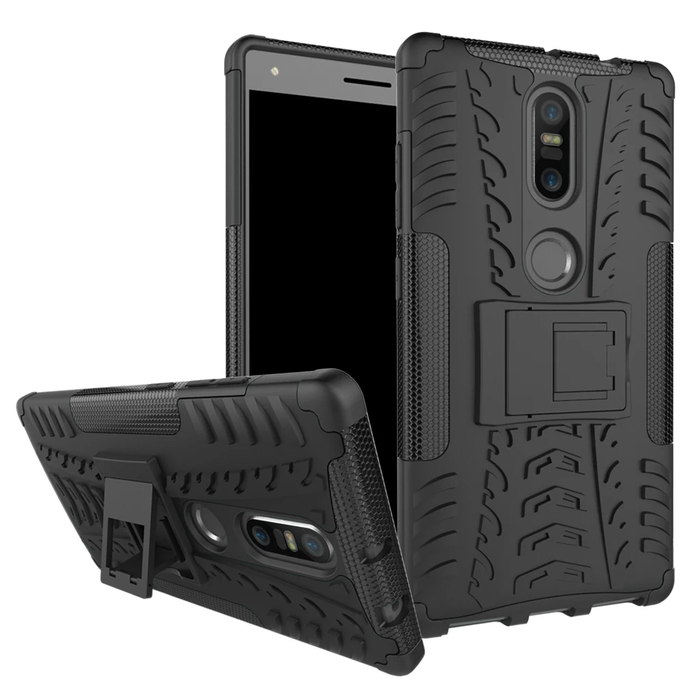 2 в 1 Hybrid Kickstand Dazzle Прочная резиновая броня жесткий противоударный чехол для lenovo Phab