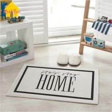 Удовлетворить хороший прекрасный кролик белый круглый двери коврик для прихожей ковер гостиная Ванная комната Кухня детской комнате-ковер Нескользящие бархатные 5 размеров