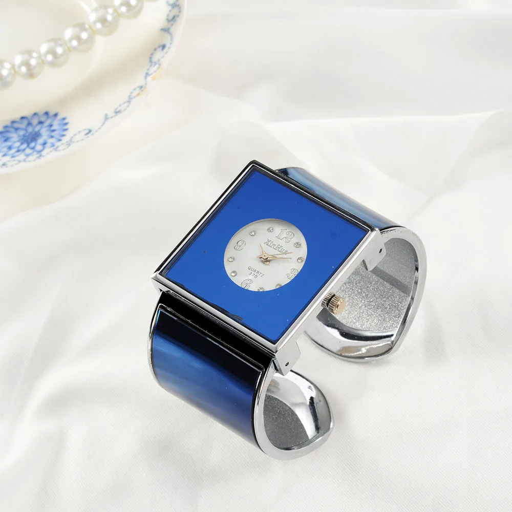 Women's Big Stainless Steel Bracelet Watches Luxury Crystal Ladies Watch women watches
