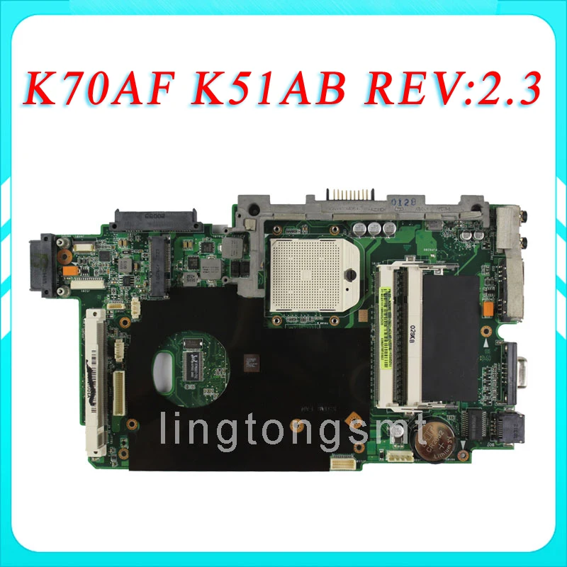 For ASUS K70AF laptop motherboard K51AB REV2 3 Mainboard Support AMD 2009 CPU DDR2 tested good