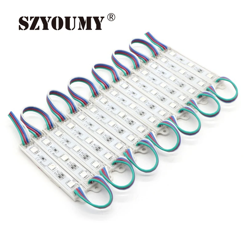 SZYOUMY 5050 светодиодная подсветка с 3 светодиодами рекламные светодиодные вывески