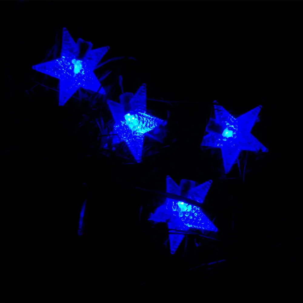 2017 star light led outdoor christmas lights for holiday Christmas Party New Year decoration luces de navidad para exterior - blue