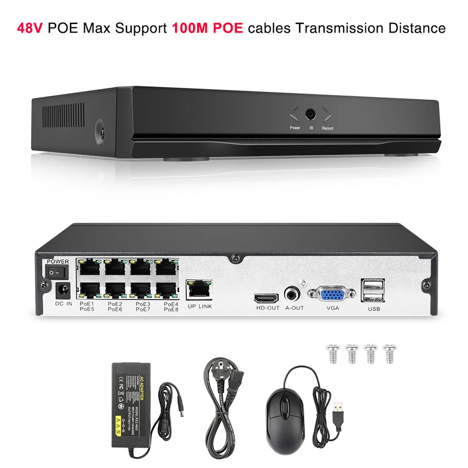 Canais de Segurança Gravador de Vídeo para o Sistema de Câmera p H.265 Nvr Completo hd 8 Cctv Onvif P2p Nuvem Rede ip 8ch 4mp 4ch 5mp 1080 15 8ch 4mp 4ch 5mp 1080 p h.265