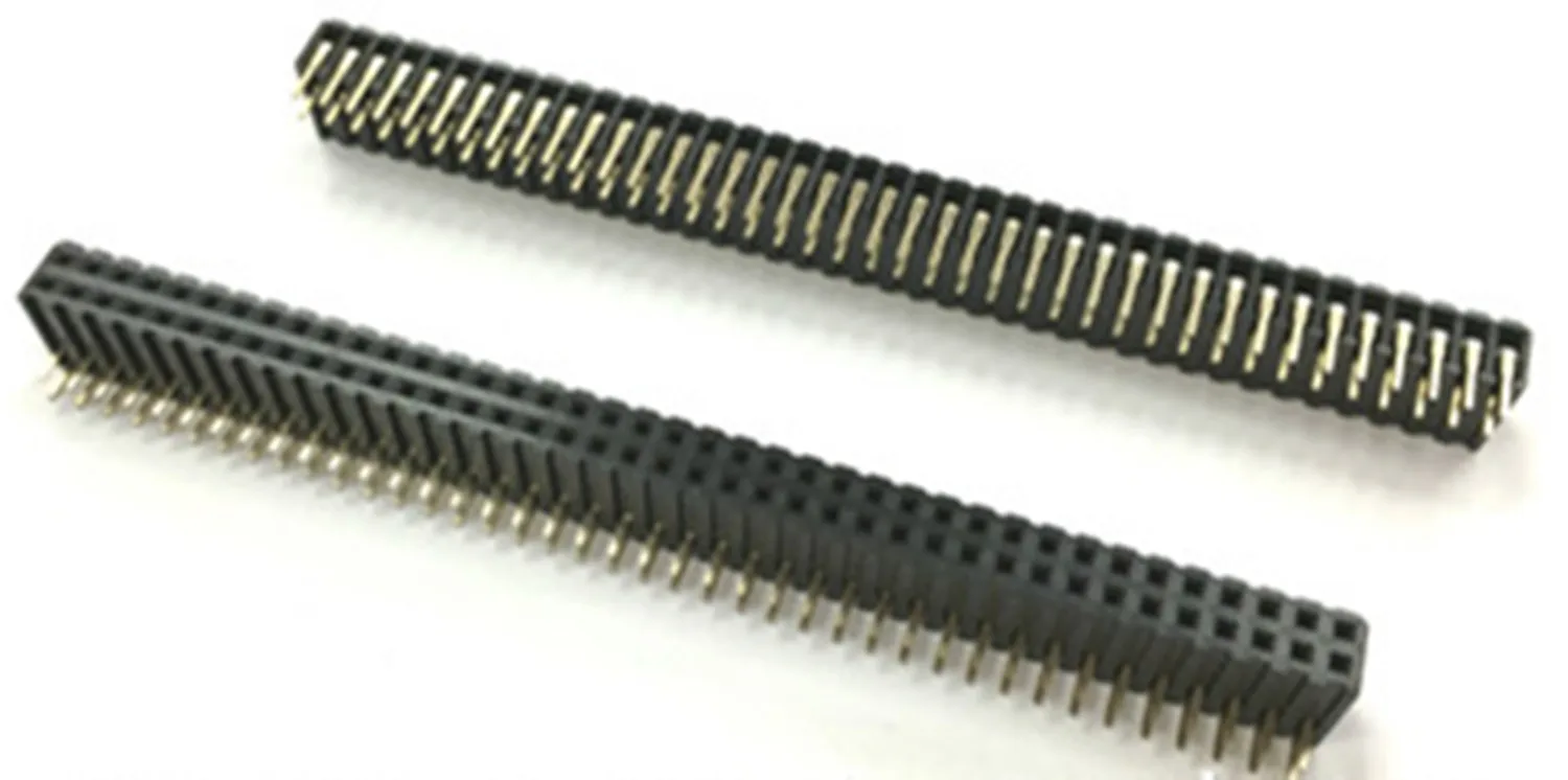 

2PCS Pitch 2.0mm 2x40Pin 80 Pin Female Double Row Right Angle Straight Header Strip Connector Socket