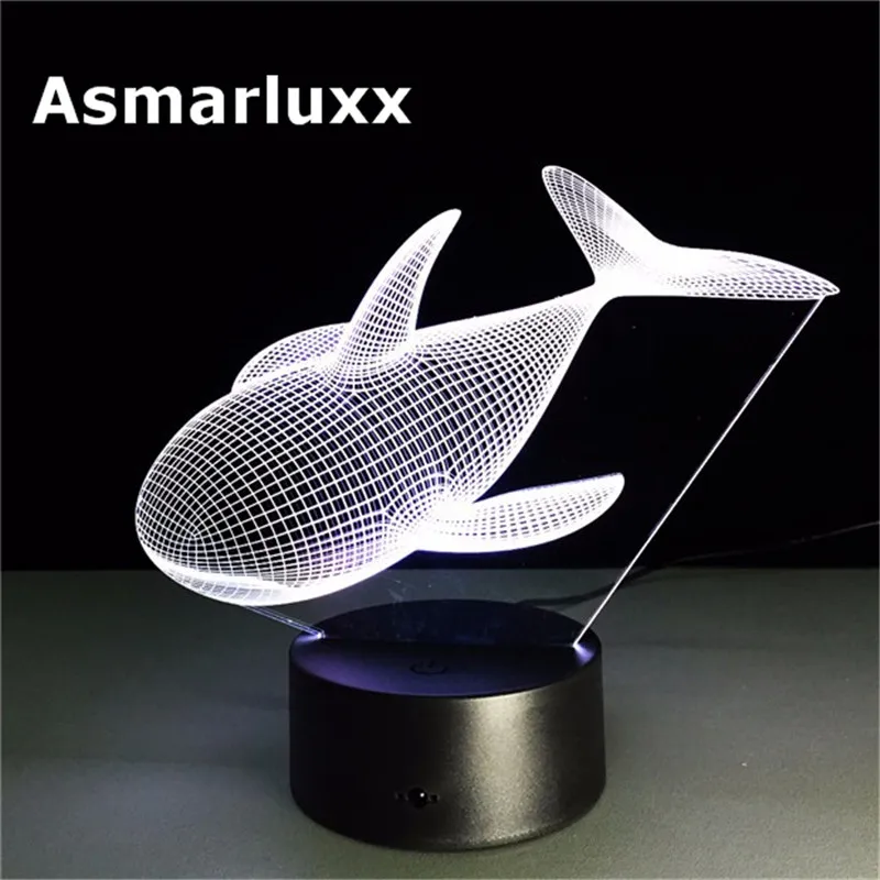 Asmarluxx whale 3d led lamp007
