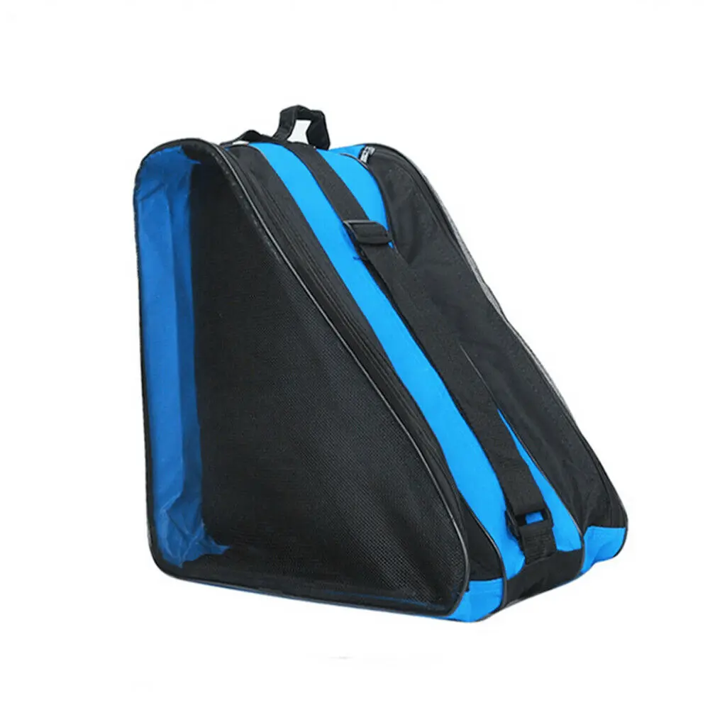 Ледяные роликовые коньки сумка для переноски с плечевым ремнем для детей взрослых BB55 - Цвет: Blue