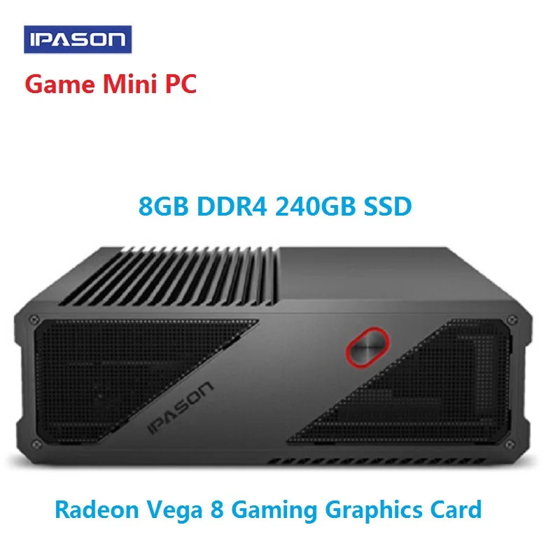 Low Price  IPASON F - MIGRATE Office Game Mini PC AMD 8GB DDR4 240GB SSD Dedicated Card 2.4GHz 5GHz WiFi 1000M