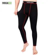 WOSAWE мужское зимнее флисовое термобелье для велоспорта, длинная одежда для бега, топ и штаны, комплект для улицы, базовые слои, велосипедные штаны