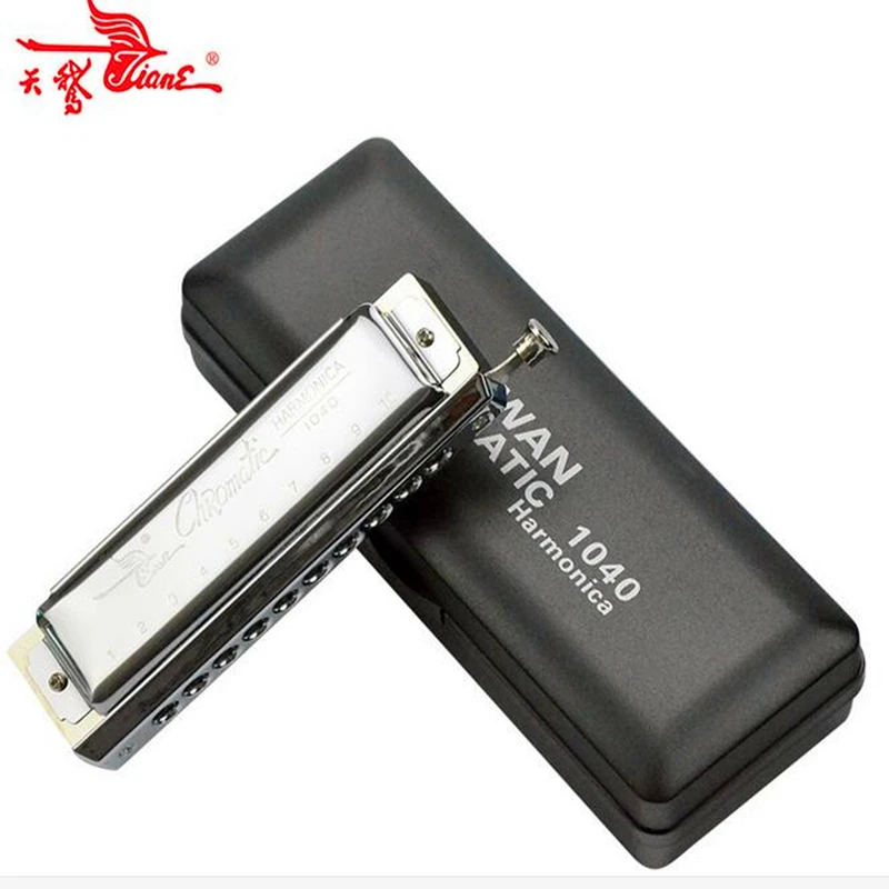 Swan Chromatic Harmonica 10 Holes 40 Tone Armonica Professional 1040