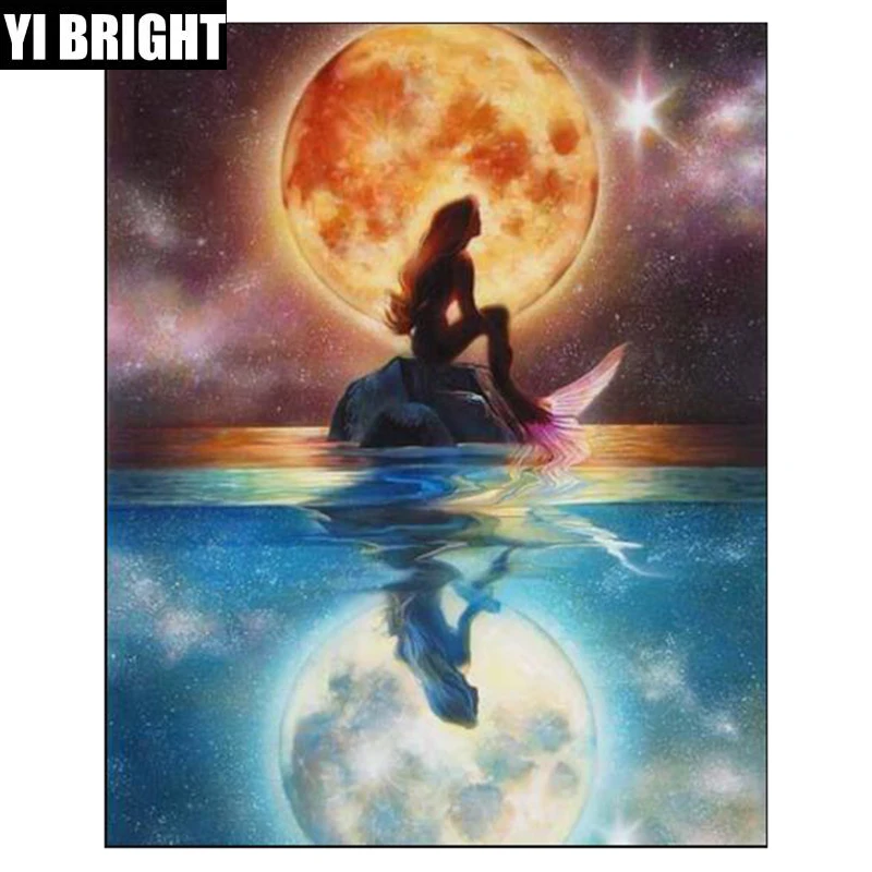 

5D DIY Full Square/Round diamond painting"Mermaid"diamond embroidery sale stitch kit Diamond Mosaic home livingXPZ