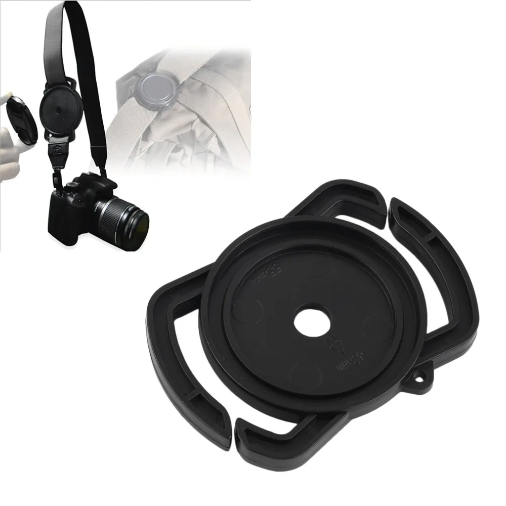 Universal Camera Lens Cap Holder Anti lost Buckle Safety Keeper For
