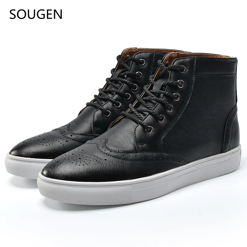 

2017 Winter Boots Men Shoes Hight Quality Motorcycle Military Man Cowboy Ankle Snow Leather Timber Brand Mens Casual Black