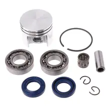1Set Piston Pin Rings Kit Crankshaft Bearing Oil Seals Gasket Kit for STIHL 018 MS180 Chainsaw Parts Accessories
