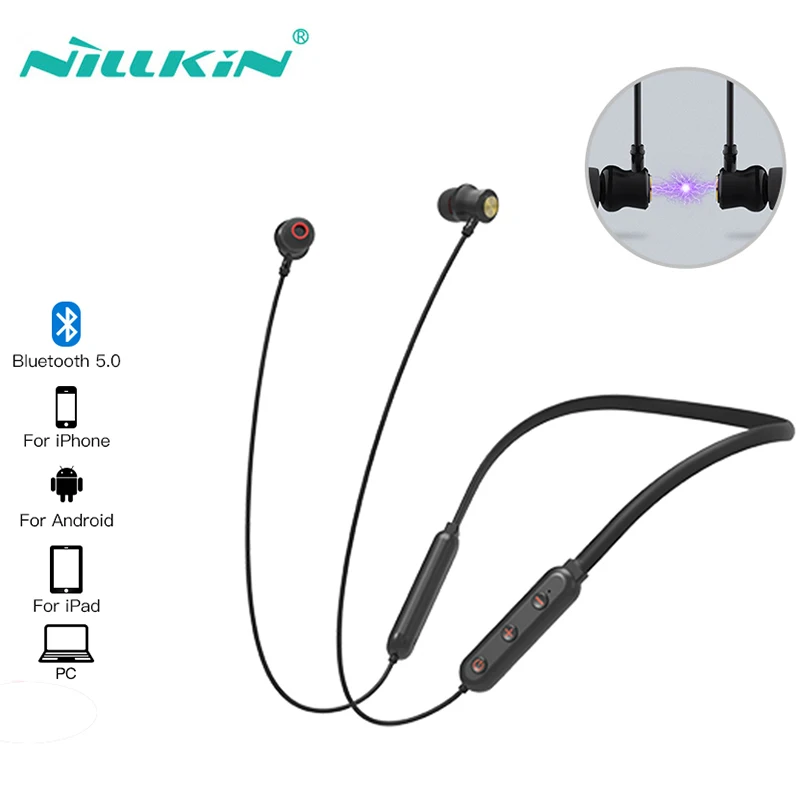 Беспроводные наушники Bluetooth NILLKIN 3D стерео водонепроницаемые Bt 5 0 шейные для игр