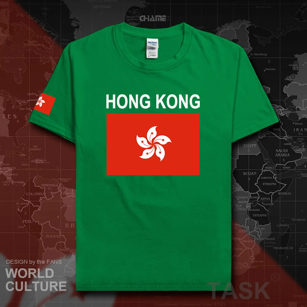 Hong Kong mens t shirts 2017 jerseys nations tshirt cotton t shirt HongKong fitness China gyms