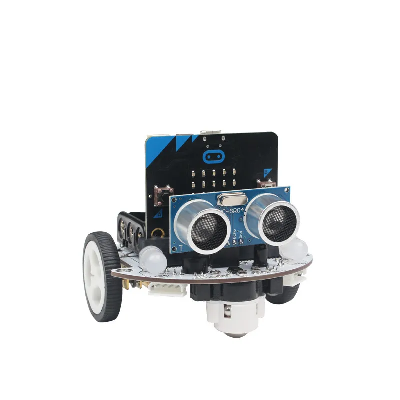 DIY microbot Программирование Робот-машина для программирования умный обучающий микробит Обучающий робот комплект совместим со всеми датчиками R