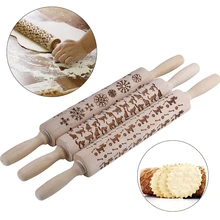 5*43 см тиснение скалка для теста Кондитерские собаки& кошки& Снежинка DIY деревянная скалка для печенья печенье лапша торт ролик