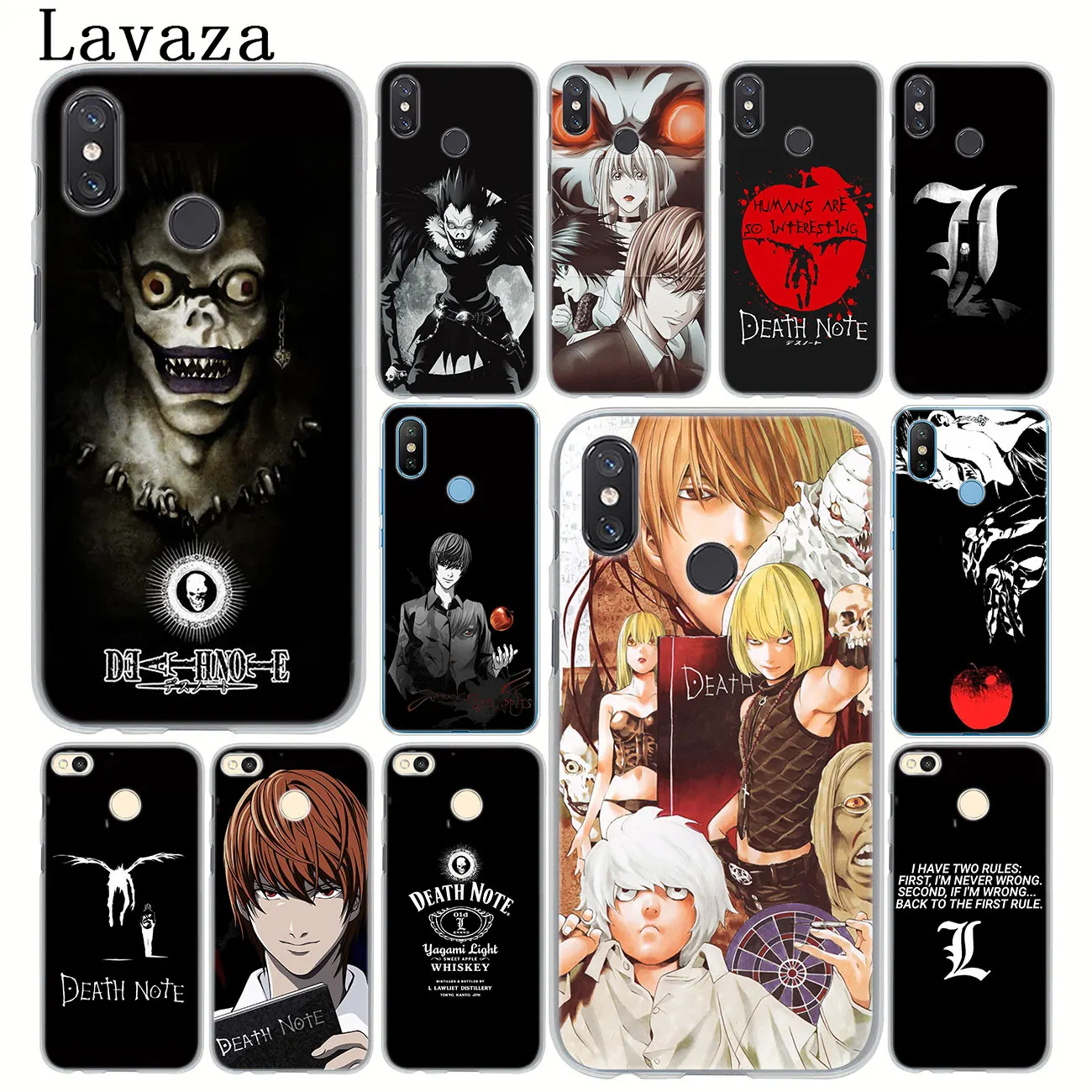 

Lavaza Death Note Ryuk kira Phone Case for Xiaomi MI 9 9T A3 Pro CC9 CC9E 8 SE A2 Lite A1 pocophone f1 6 6X 5S 5X MAX 3 Cover