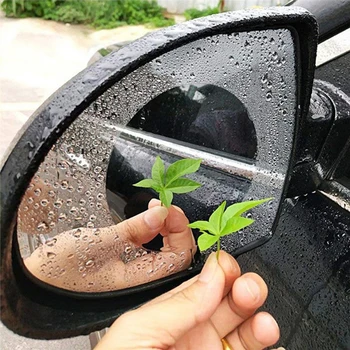 

Vexverm Car Rainproof Anti Fog Film Protective Rearview Mirror Clear Foil Auto Anti Mist Window Film Protector