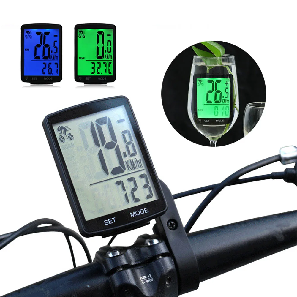 

Waterproof LCD Bike Bicycle Computer Multifunctional Wireless Bike Rainproof Speedometer Odometer 2.8inch Cycling Computer