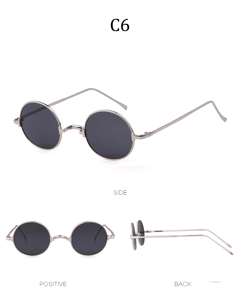STORY Ретро Круглые Солнцезащитные очки для женщин и мужчин Роскошные брендовые дизайнерские винтажные индивидуальные маленькие оправы очков S128U