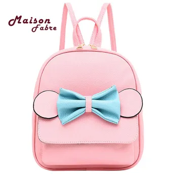 

Cute Bow Backpack Fashion Parent-Child Students Women Bow Shoulder Bag Backpack School Travel Bag Mochila Plecak
