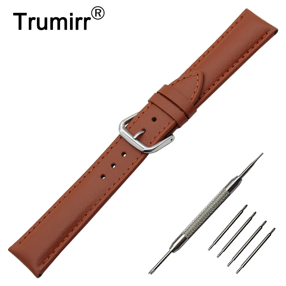 Ремешок для часов из натуральной кожи 18 мм 20 22 Longines L2 L3 L4 Master Conquest Нержавеющая